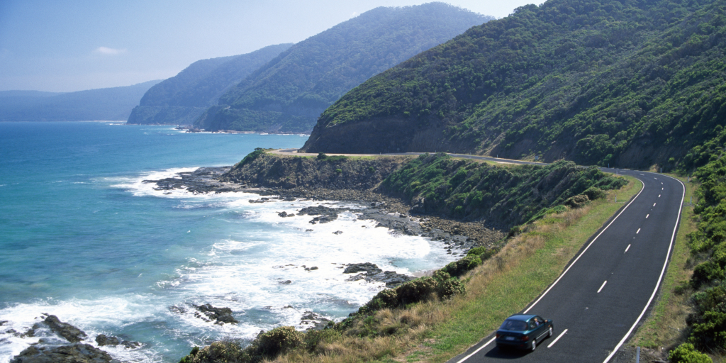 Great Ocean Road coastal landscape for short-stay accommodation