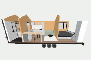 7.2 tiny home on wheels